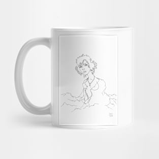 Thought study: B&W version Mug